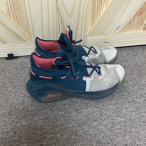 Under Armour Curry 6 Splash party blue basketball shoes